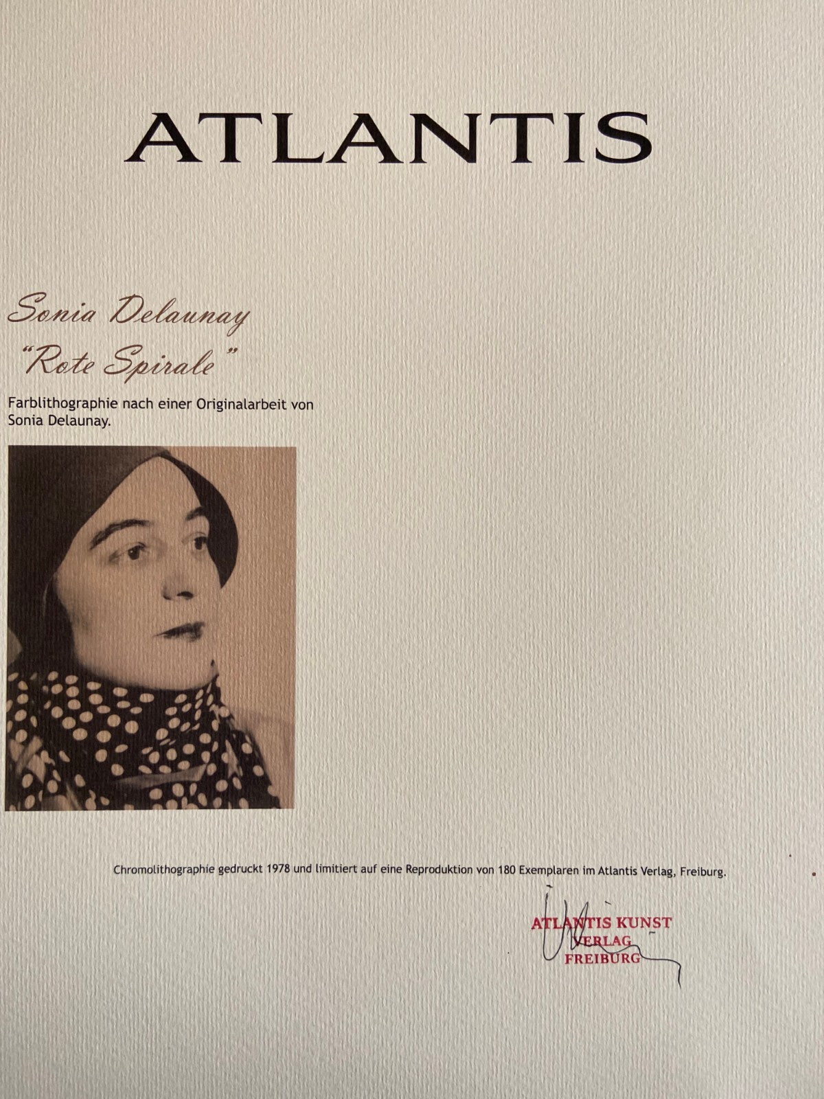 Sonia Delaunay Lithograph Coa Signed Op Numbered