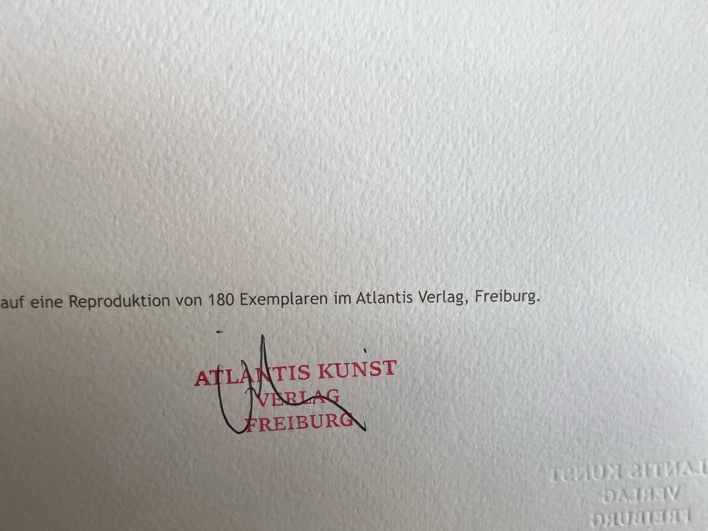 Barnett Newman Lithograph Coa Signed In Pen Numbered In Pencil