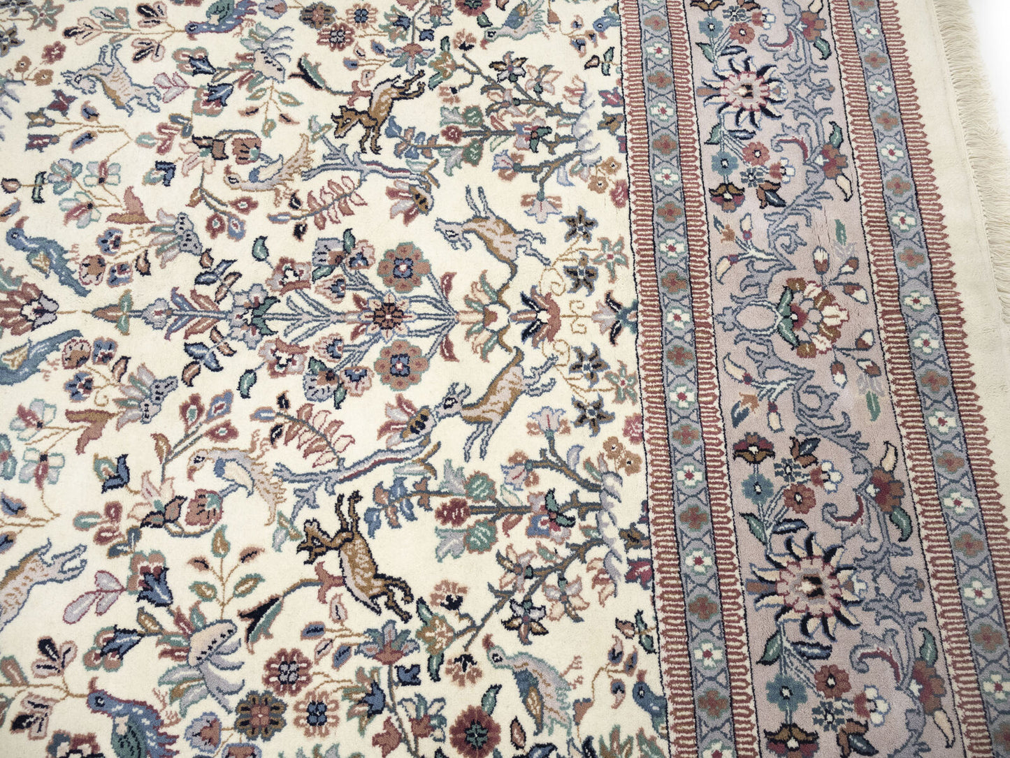 Handmade Extra Large Oriental Rug Animal Design