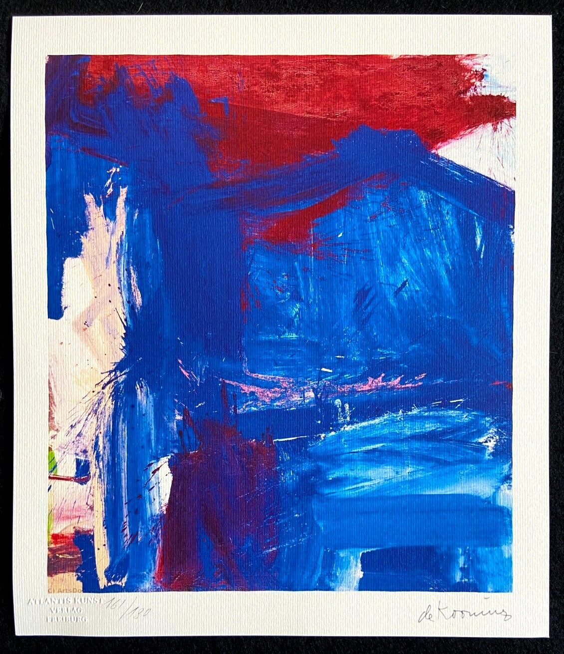 Willem De Kooning Action Painting Coa Signed