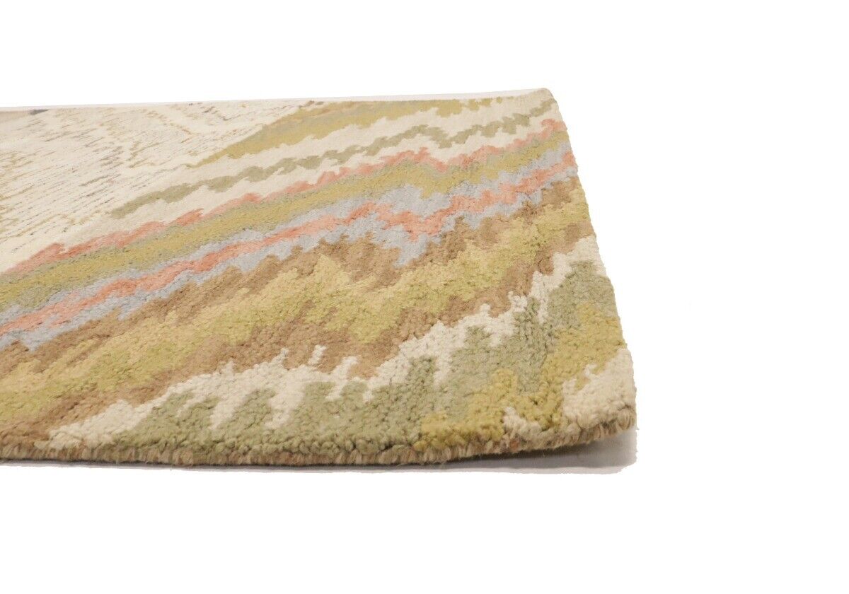 Rare Abstract Stripes Multicolored 5X8