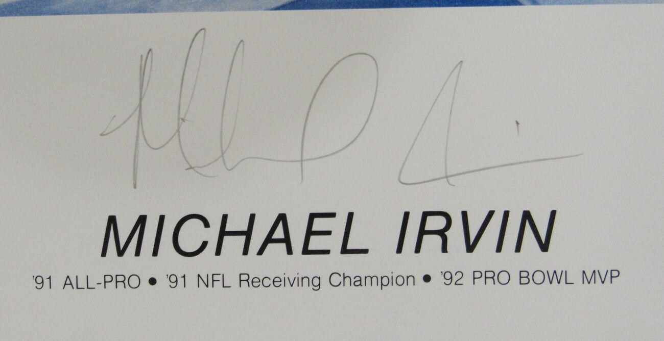 Michael Irvin Cowboys Signed/Autographed 28X22.5