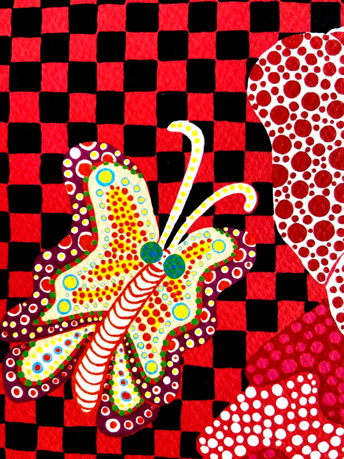 Yayoi Kusama Lithograph Mori Art Museum Coa Hand