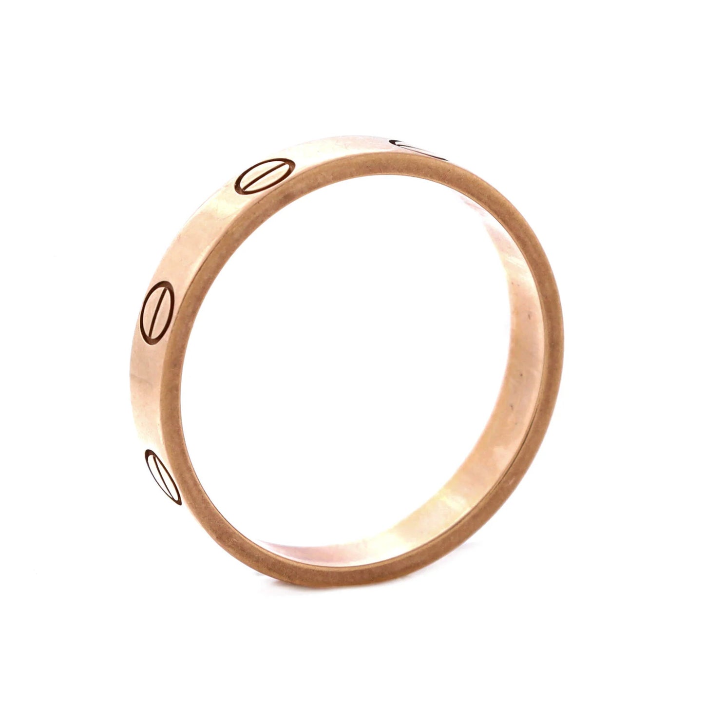 Cartier Love Wedding Band Ring 18K Rose Gold