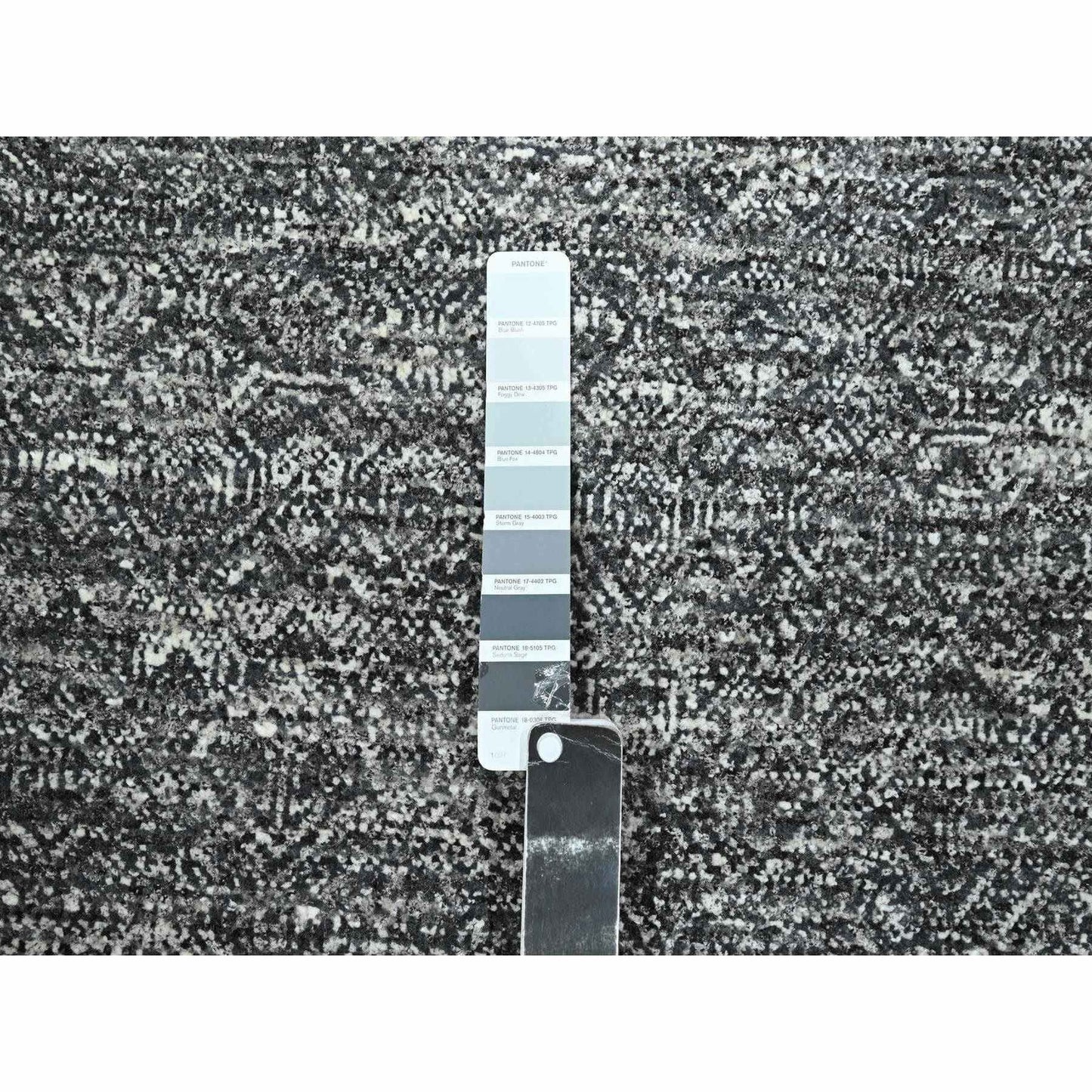 2'7"X9'10" Gray Kohinoor Herat Design Soft Wool Hand Knotted Runner Rug