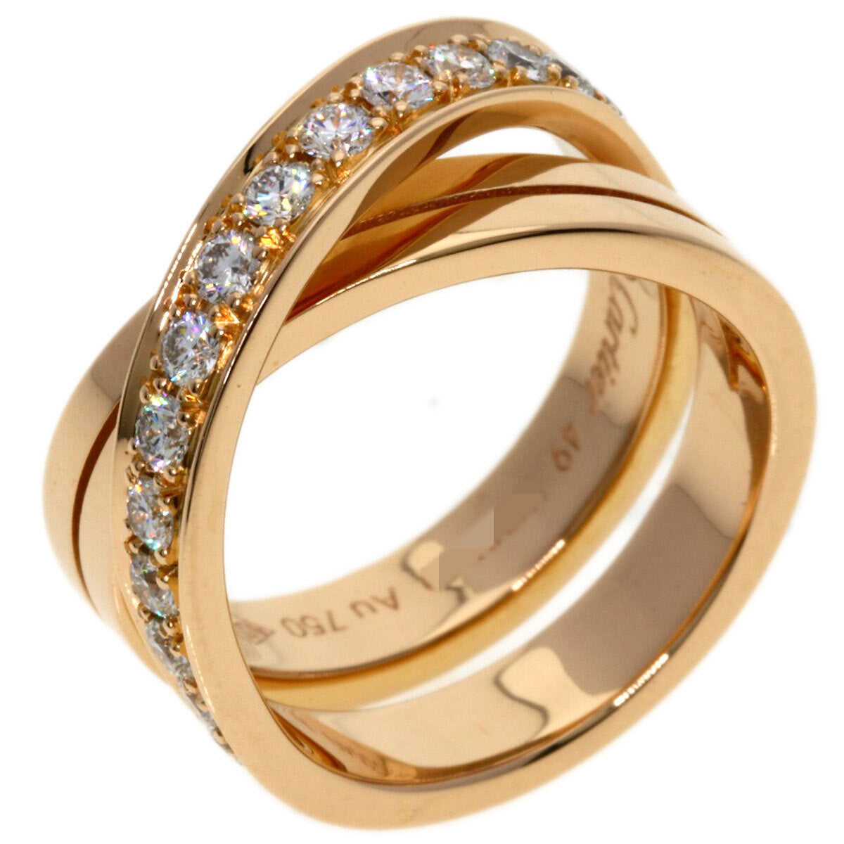 Cartier Ring Etansel De Cartier Diamond # 49 K18