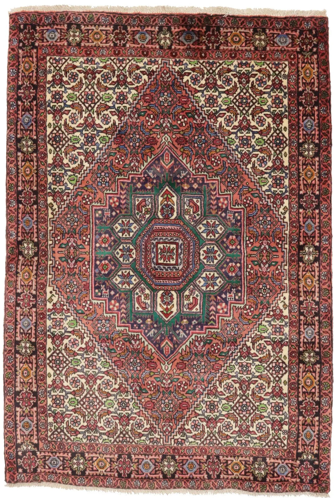 Handmade Wool Bidjar Oriental Rug Rare Vintage