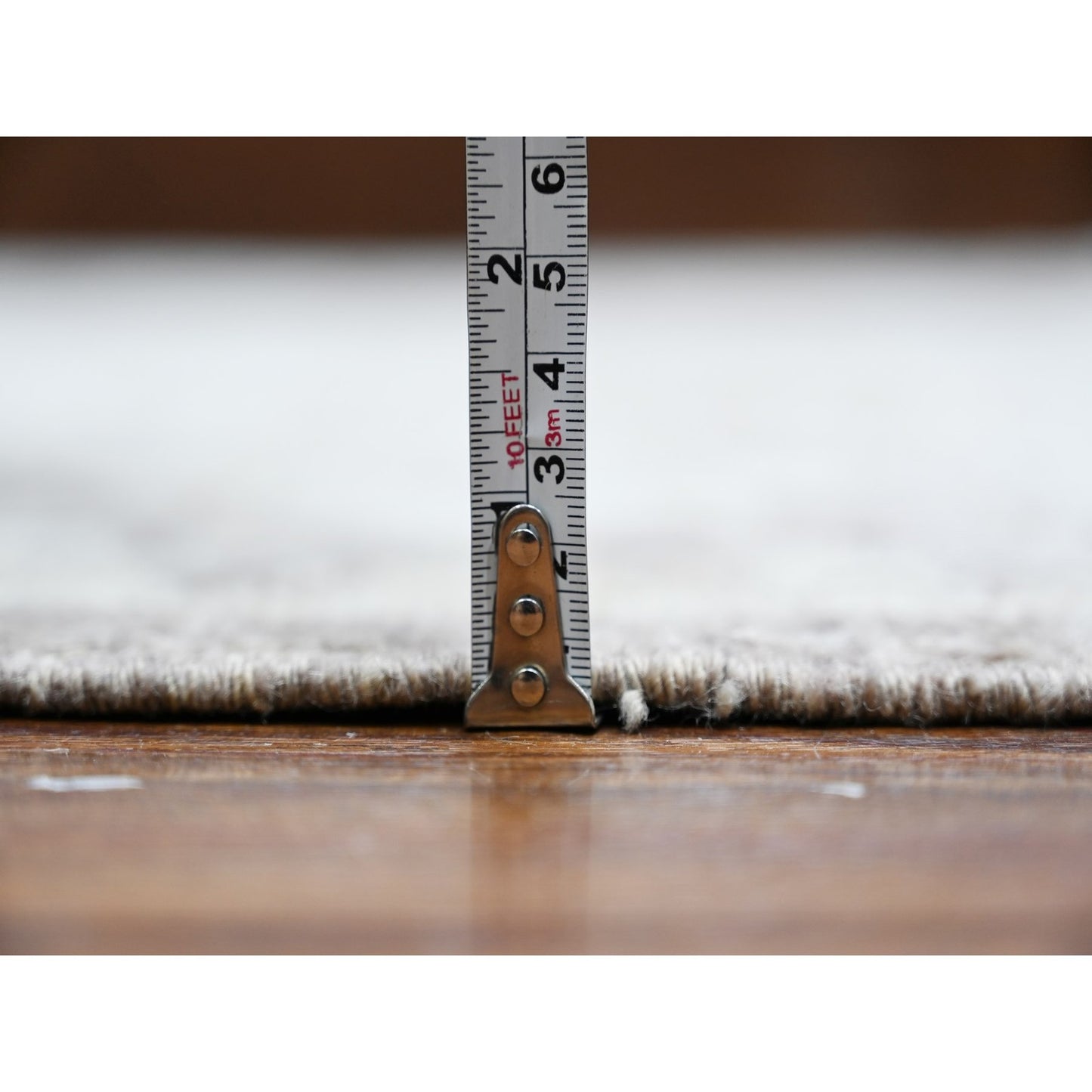 8'1"X9'9" Agreeable Gray Wool Weft Angora Oushak Oriental Rug