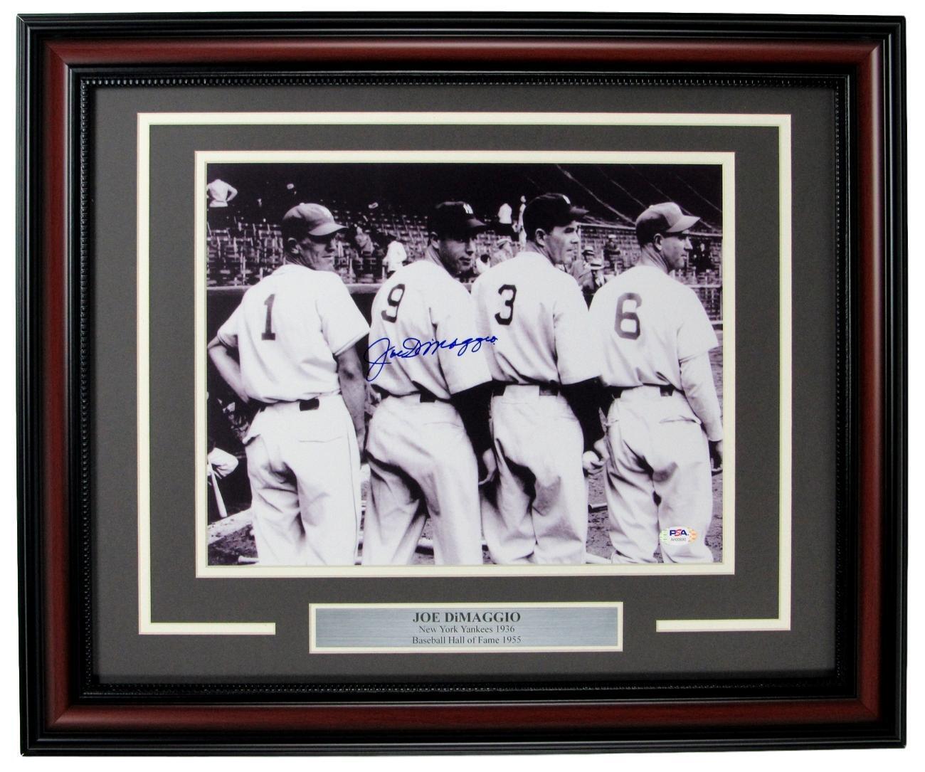 Joe Dimaggio Hof Yankees Signed/Auto 11X14 1936