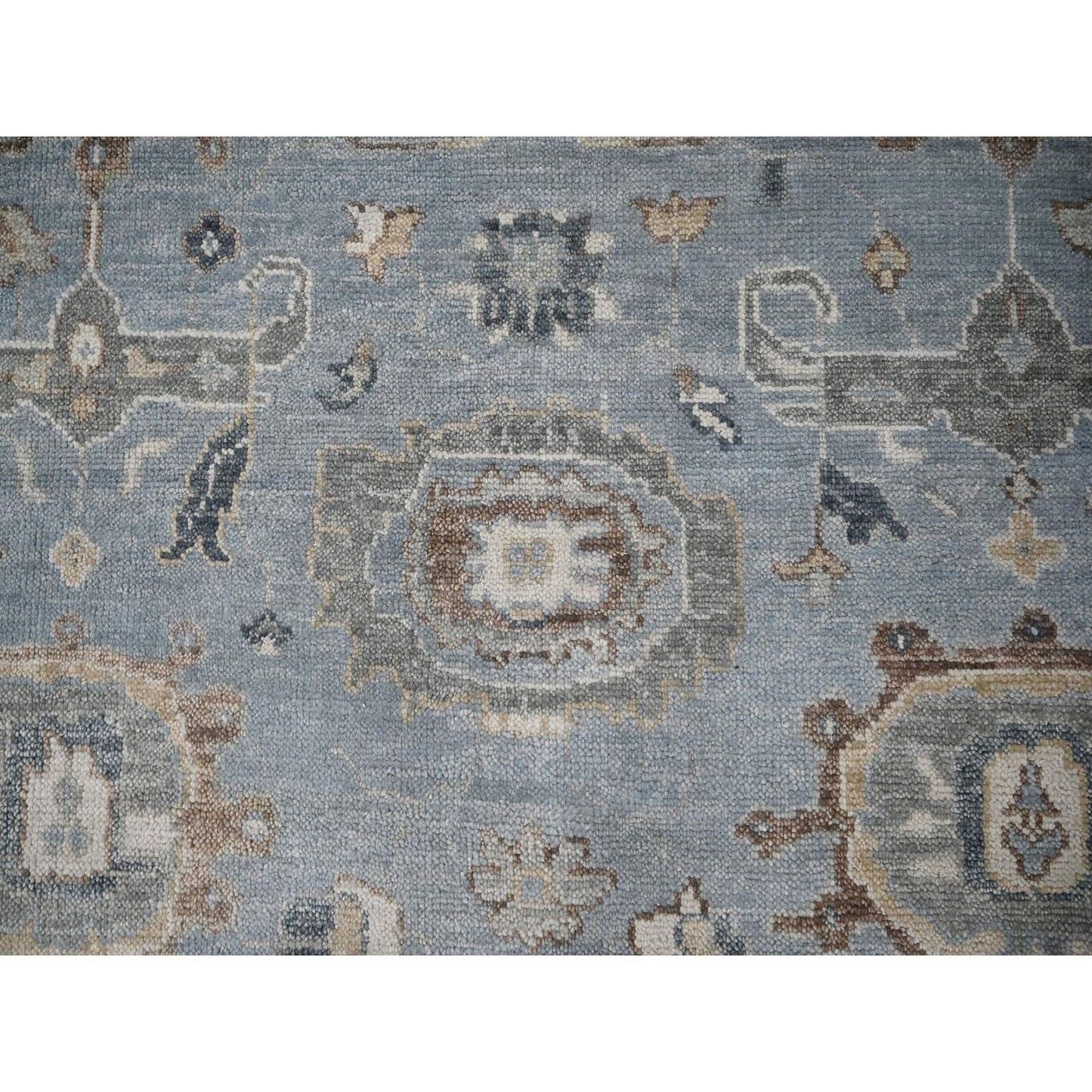 11'9"X14'10" Silver,Hand Knotted,Oushak Design,Oversized Oriental Rug