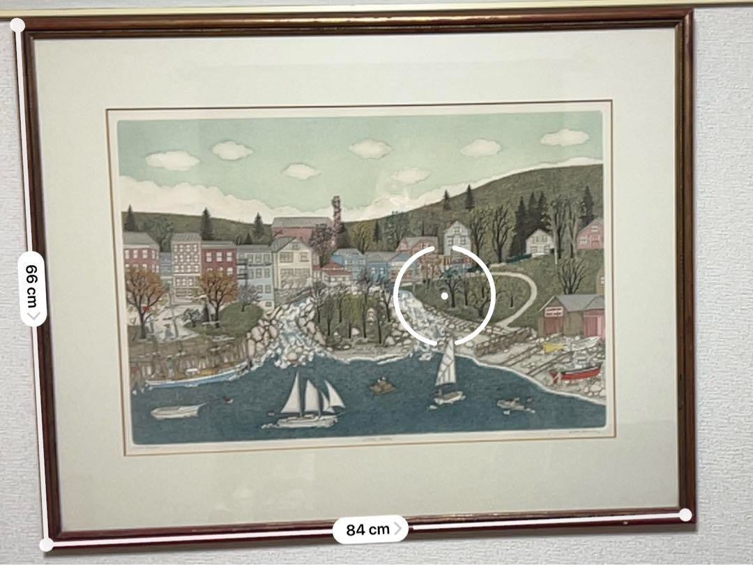 Cuca Romley "Little Falls" Limited Edition Lithograph Hand Signed Numbered Frame