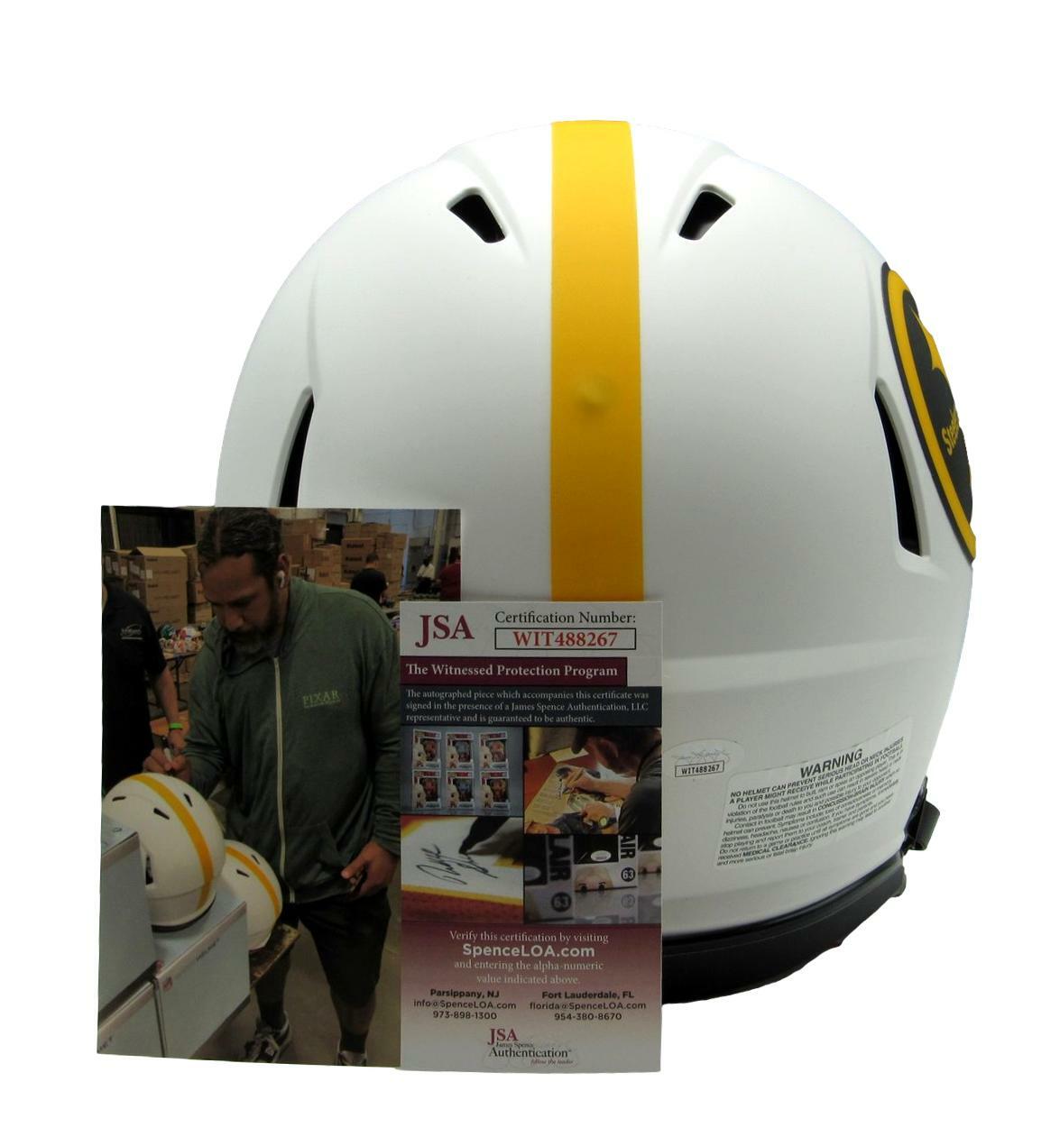 Troy Polamalu Hof Signed Steelers Lunar Full Size
