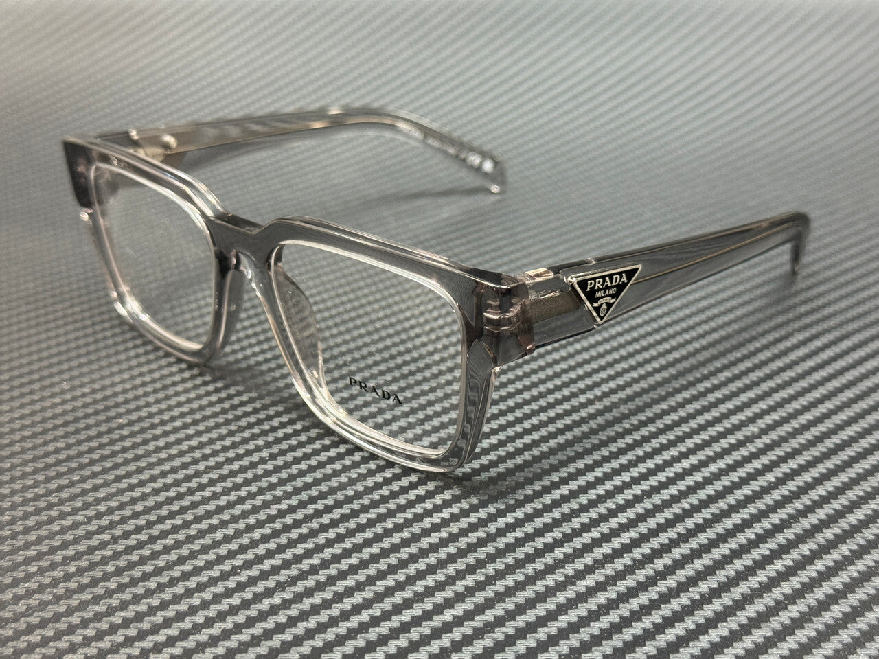 Prada Pr 08Zv 18S1O1 Transparent Grey Men'S 54 Mm