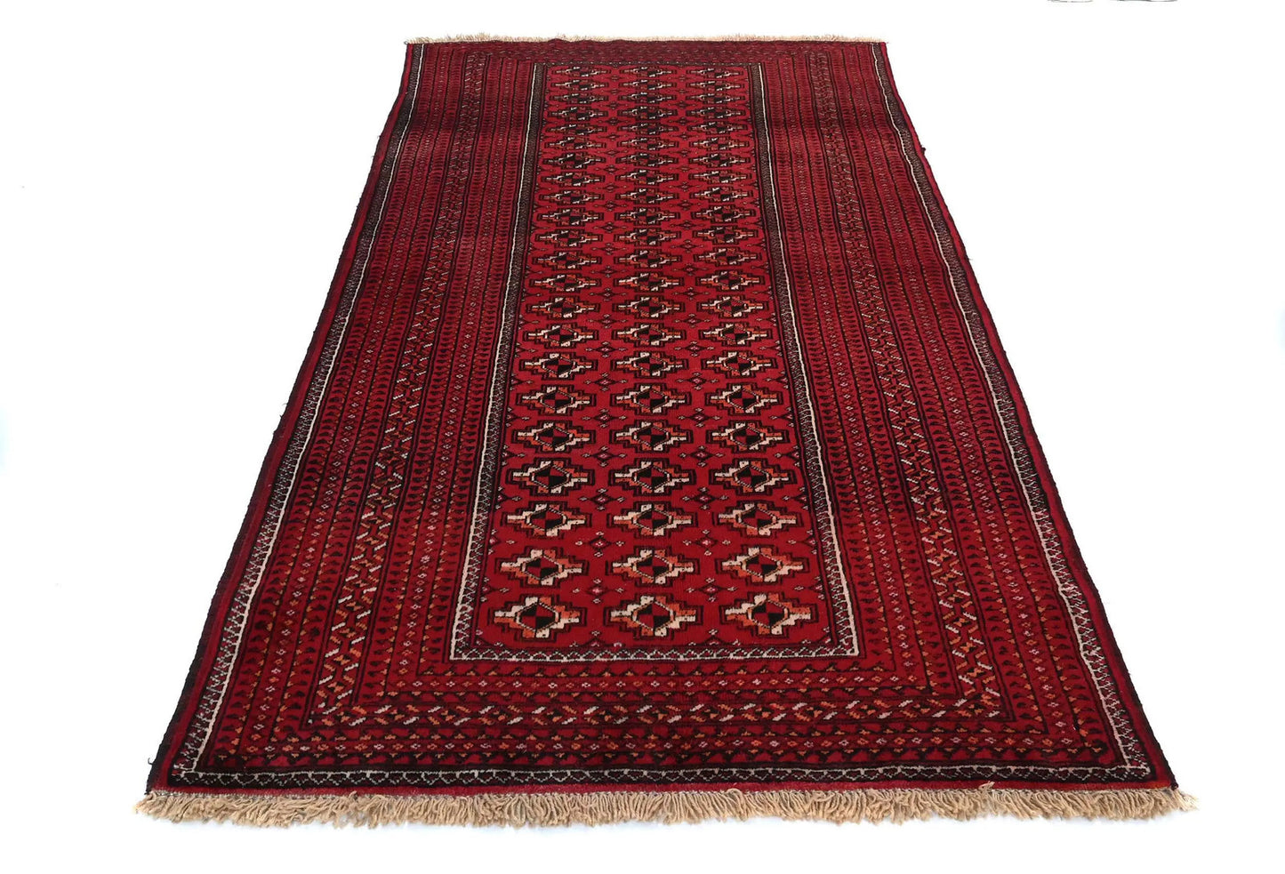 Hand-Knotted Vintage Style Tribal Geometric