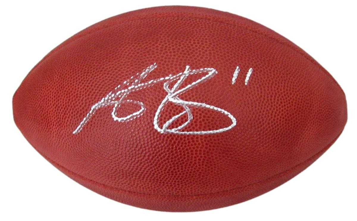 A.J. Brown Signed/Auto Super Bowl Lix Logo Duke Football Eagles Beckett 195541