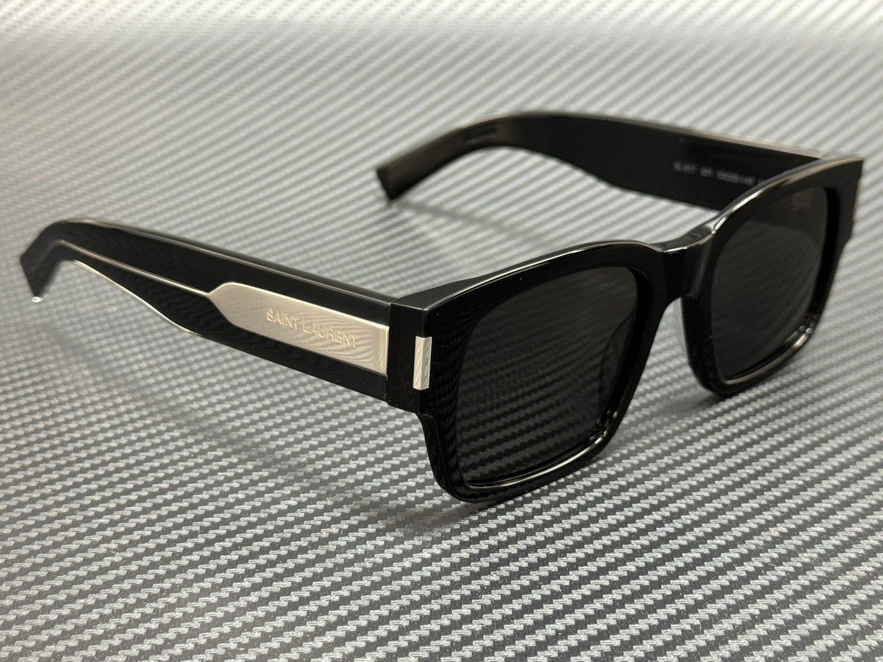 Saint Laurent Sl 617 001 Black Grey Medium Men'S