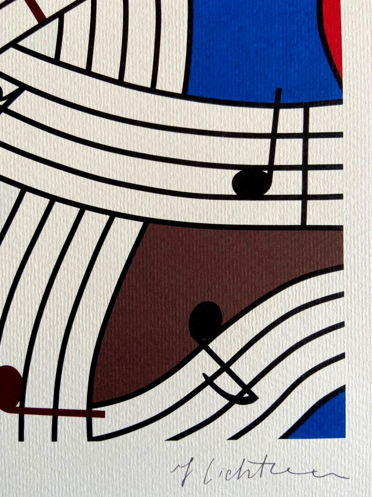 Roy Lichtenstein Lithograph Coa E Firmata