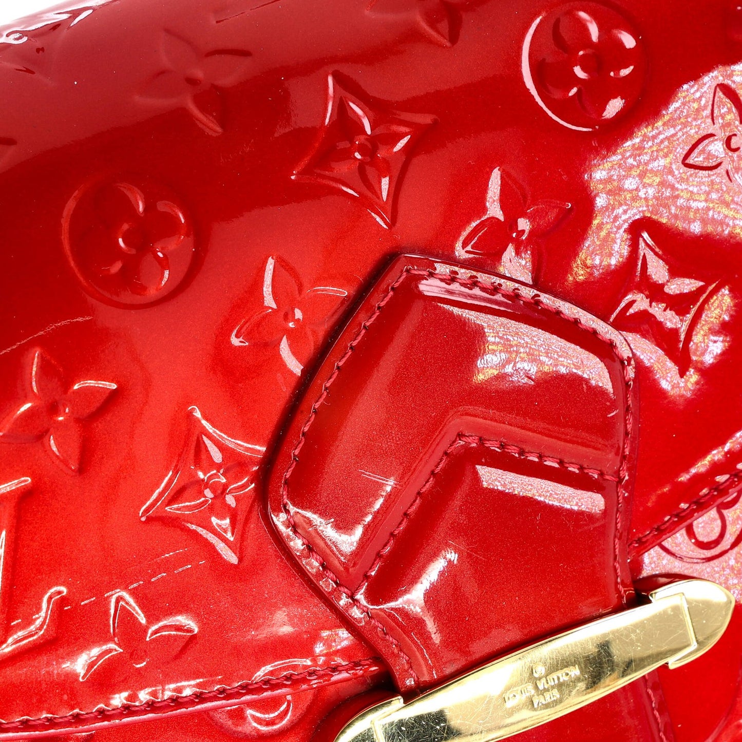 Louis Vuitton Bellflower Handbag Monogram Vernis Gm