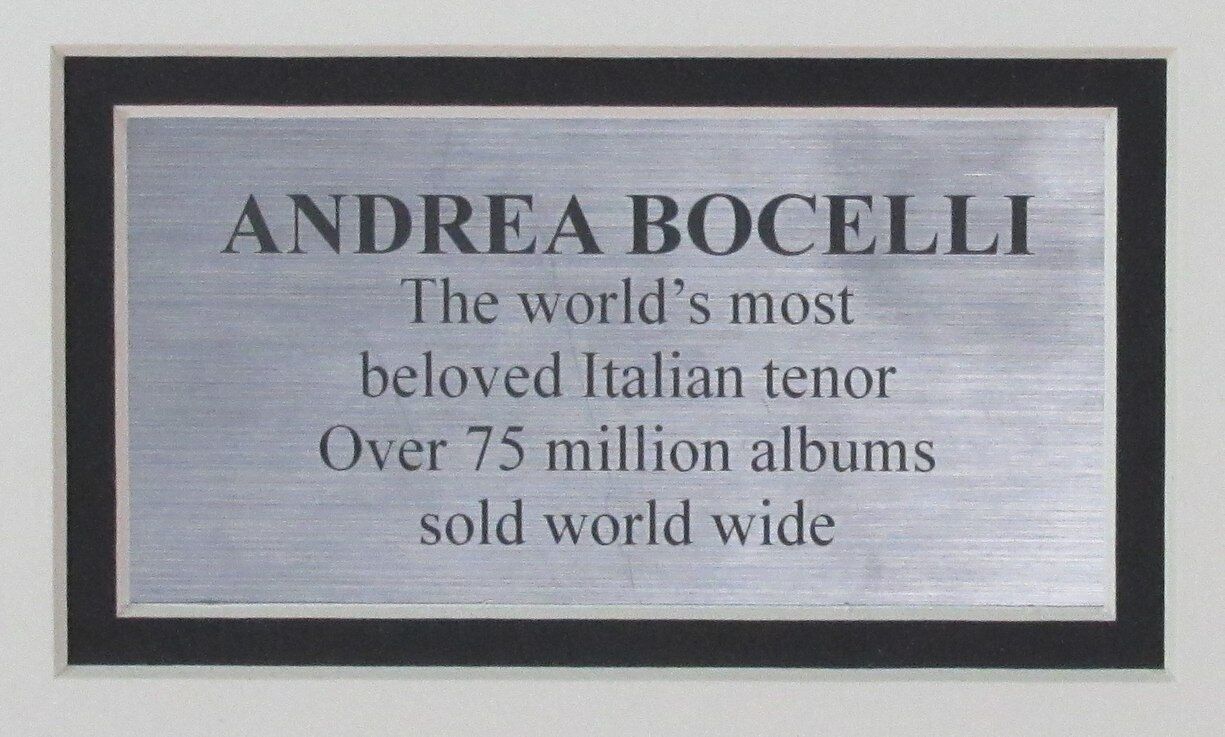Andrea Bocelli Signed/Autographed Cd Photo