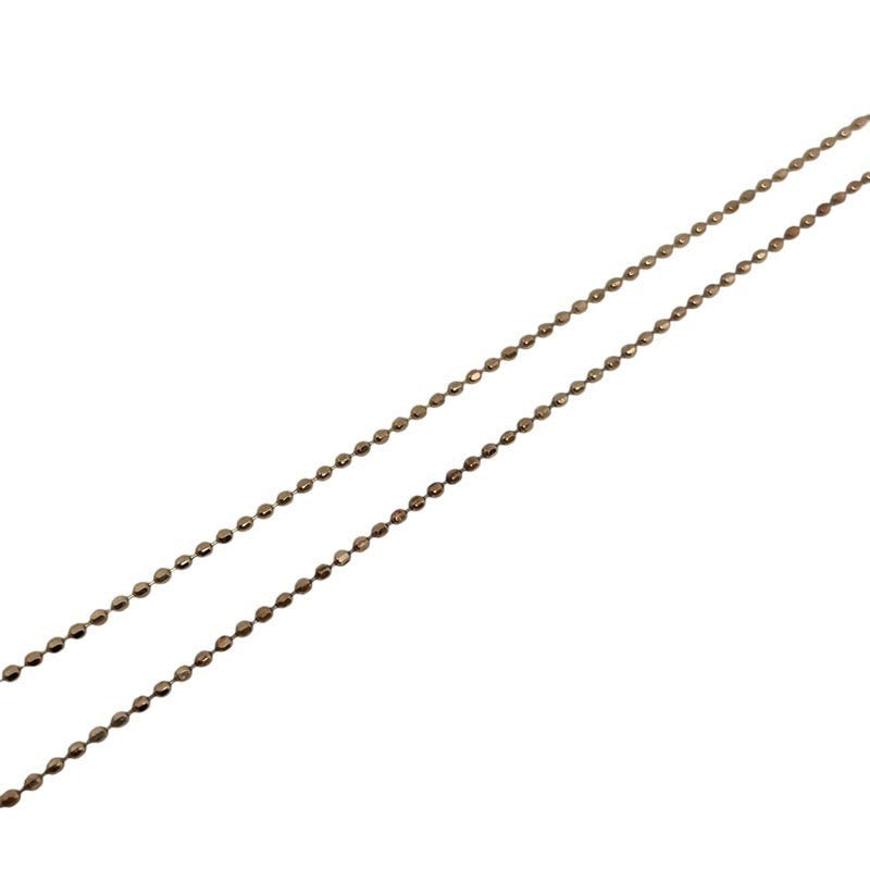 Ribbon Motif Diamond Necklace K18Pg