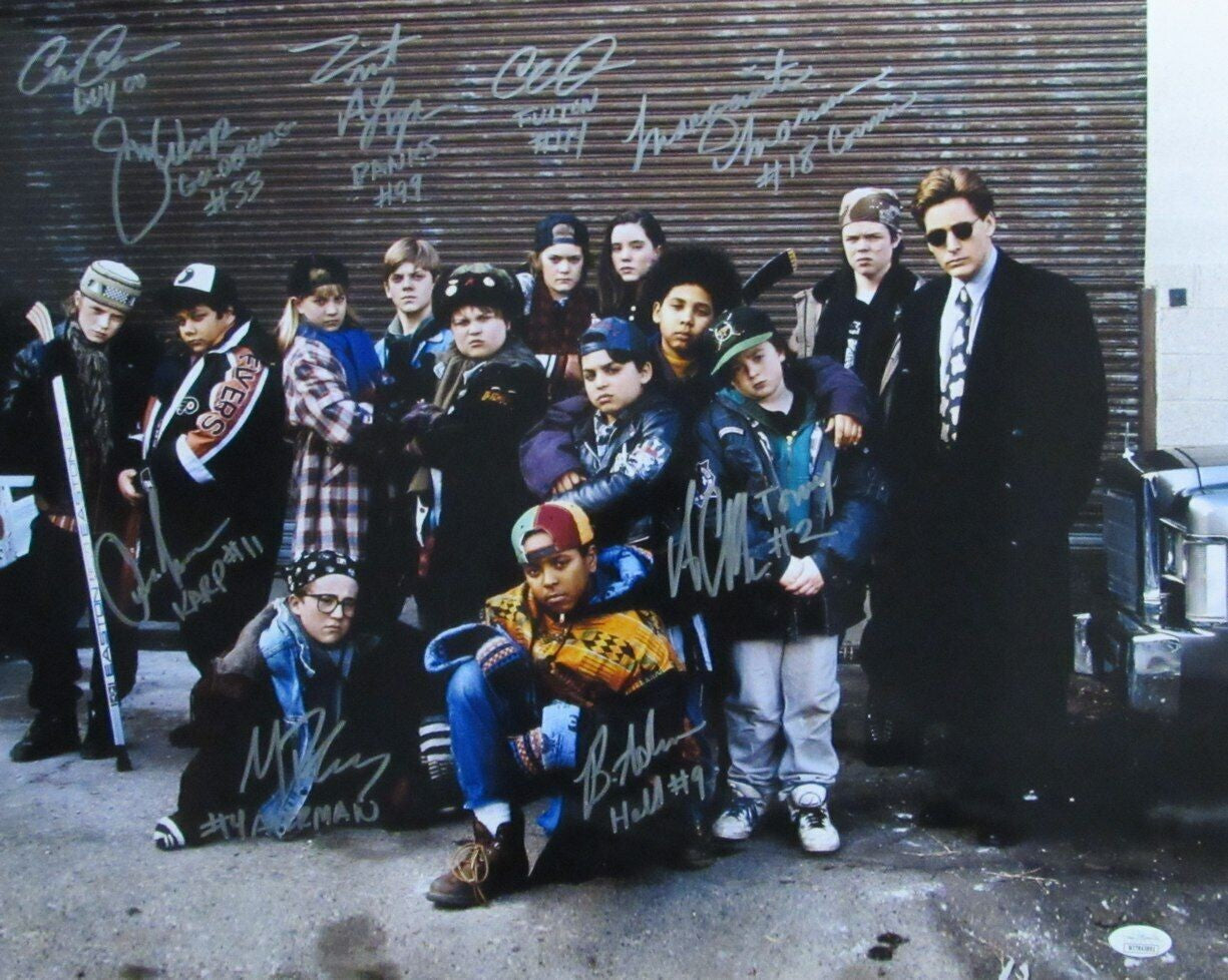 "The Mighty Ducks" Signed/Autographed By 9 Actors/Cast 16X20 Photo Jsa 164436
