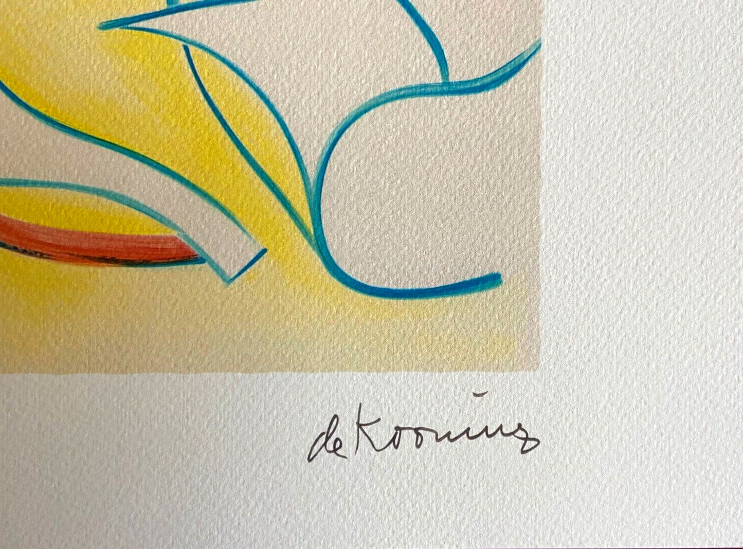 Willem De Kooning Lithograph Guggenheim Museum