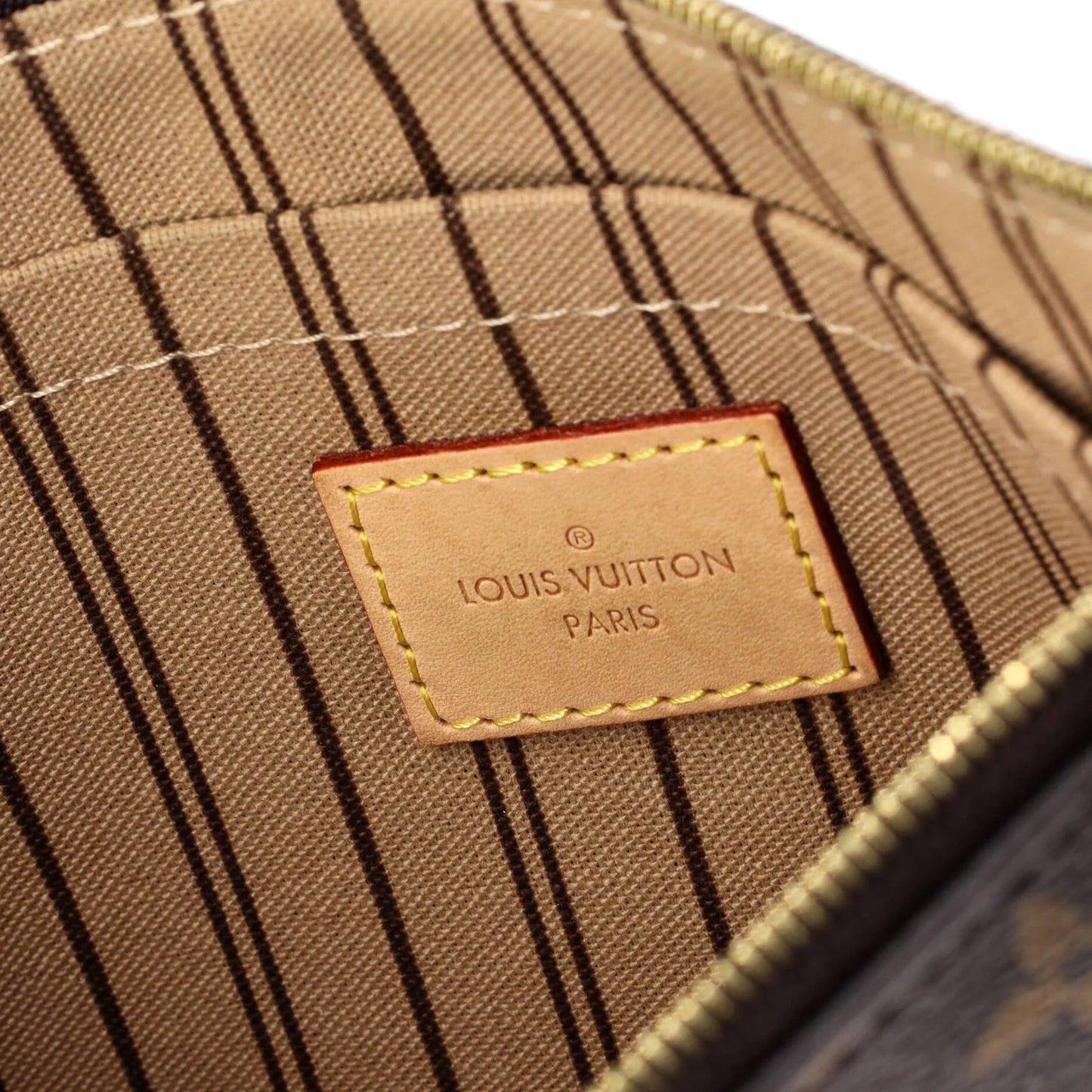 Louis Vuitton Neverfull Pochette Monogram Canvas Large