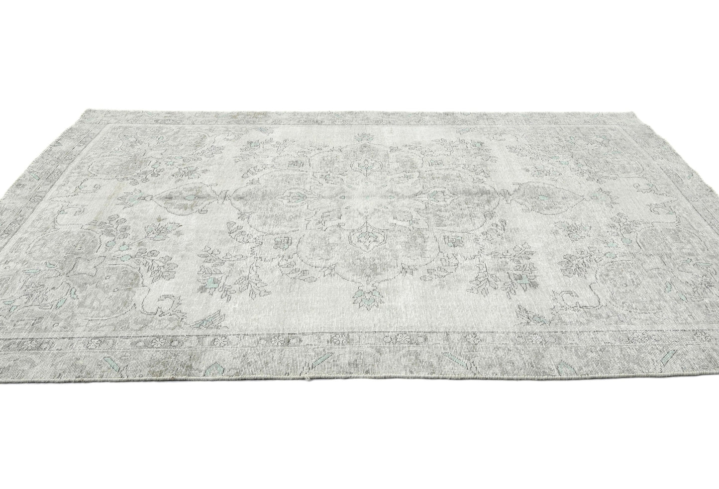 Antique Hand-Knotted Distressed Oriental Rug