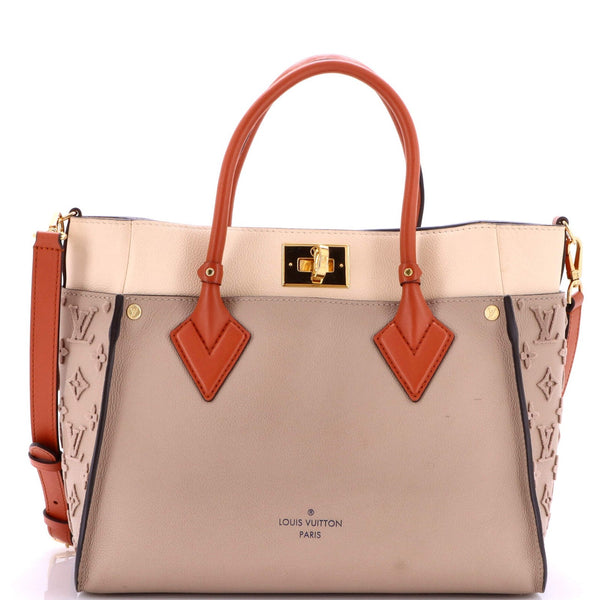 Louis Vuitton On My Side Tote Monogram Tuffetage Leather Mm