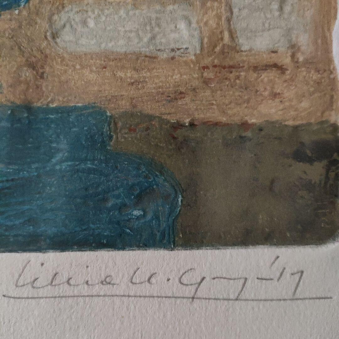 Silvia H Gonzalez Color Etching Print Pencil