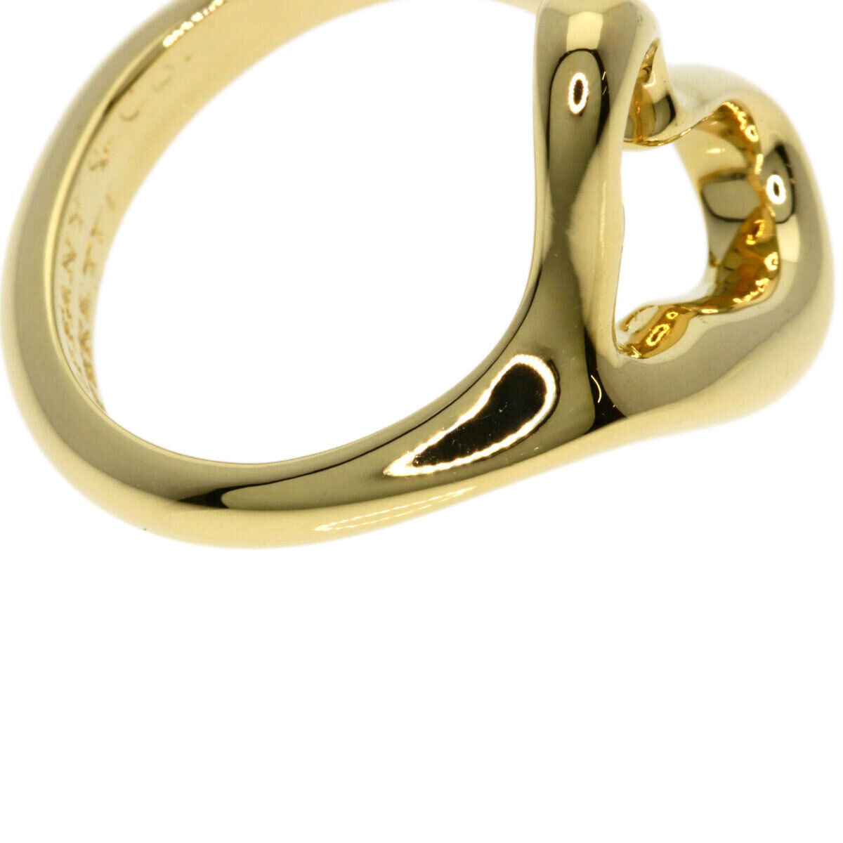 TIFFANY&Co. Ring Open heart K18 Yellow Gold
