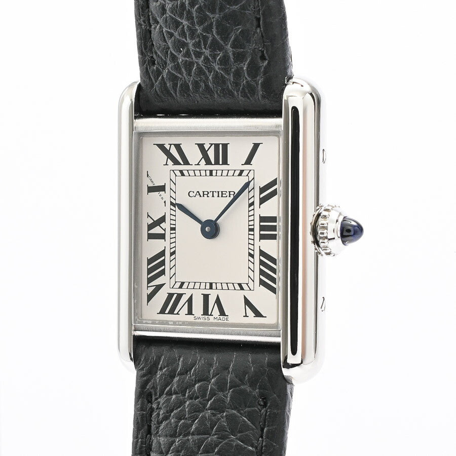 Used Cartier Tank Mast Sm Wsta0042 Silver Ladies Watch #2157