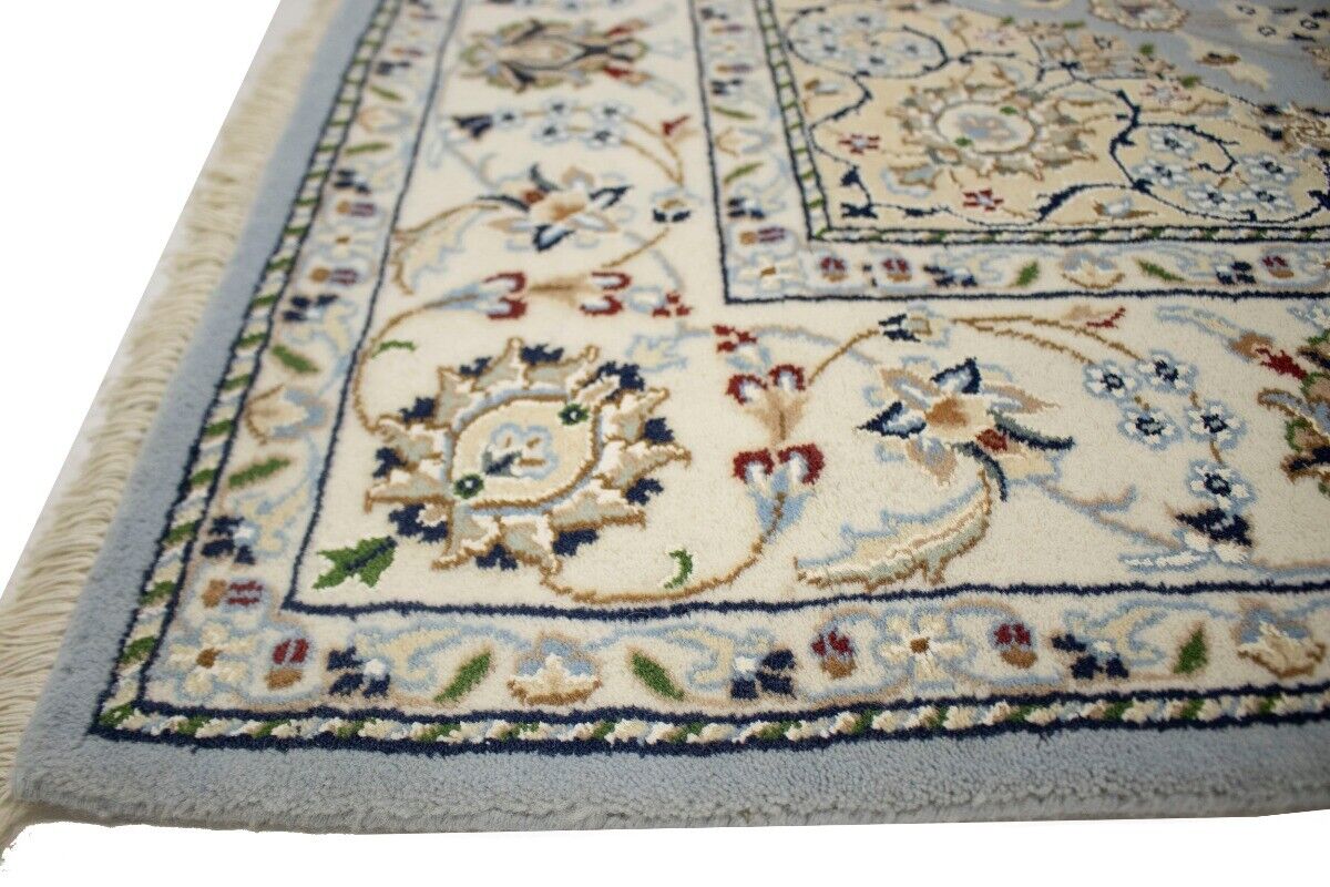5X7 Ft Handmade Indo-Nain Classic Floral Style
