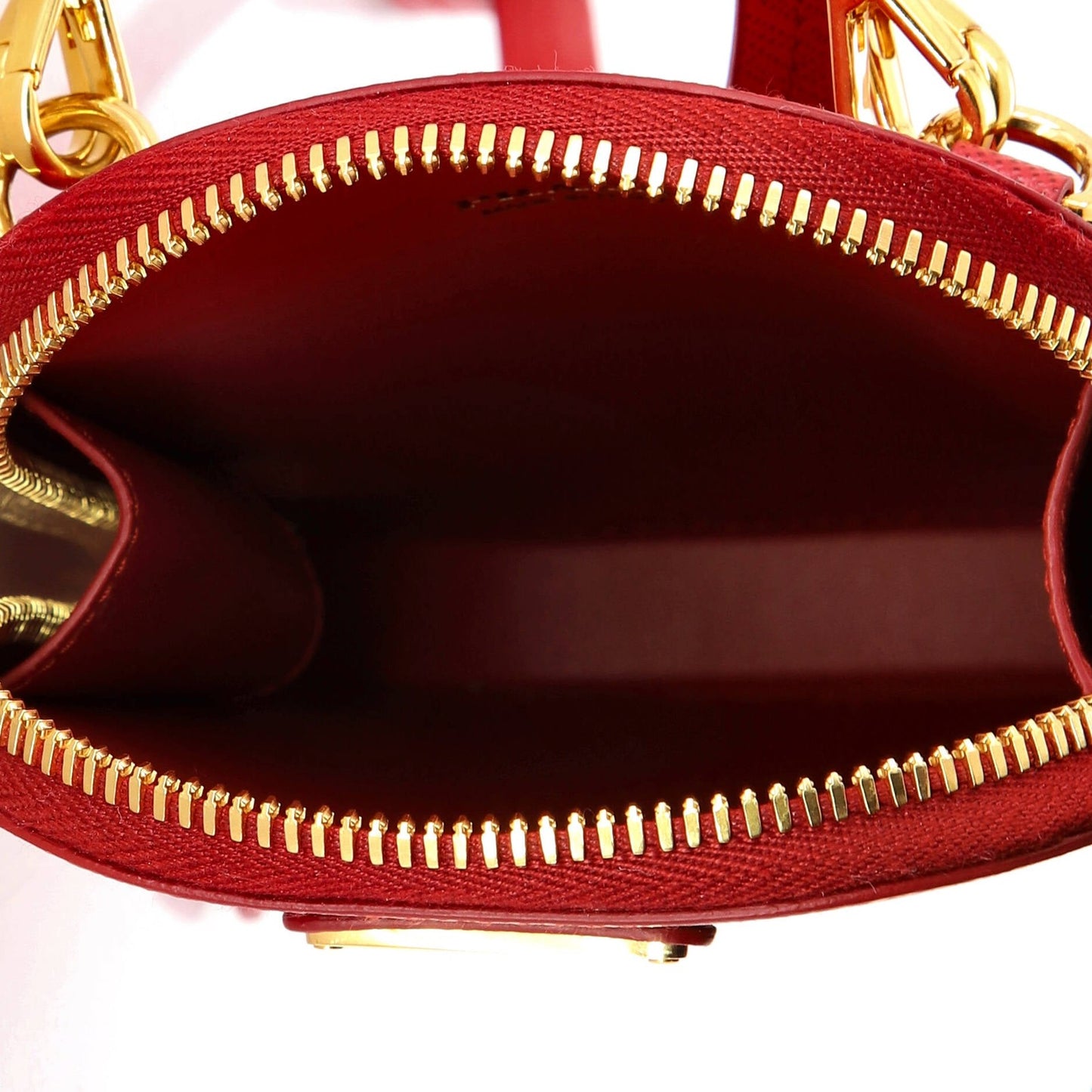 Prada Zip Phone Holder Crossbody Bag Saffiano Leather