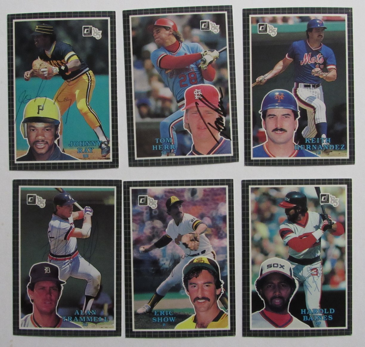 166772 Lot of 23 Signed/ Autograph 1985 Donruss Action All Stars Jumbo Postcards