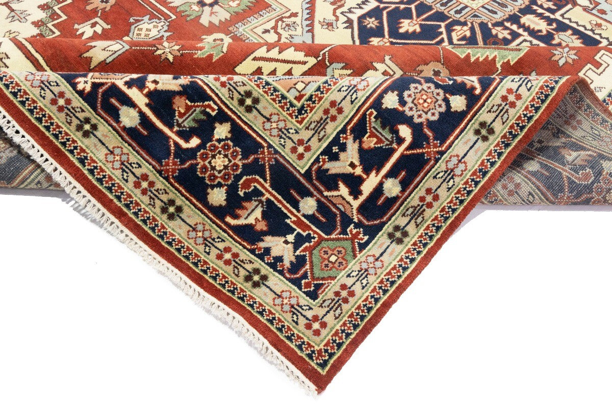 12X18 Ft Oversized Handmade Heriz Serapi Rug