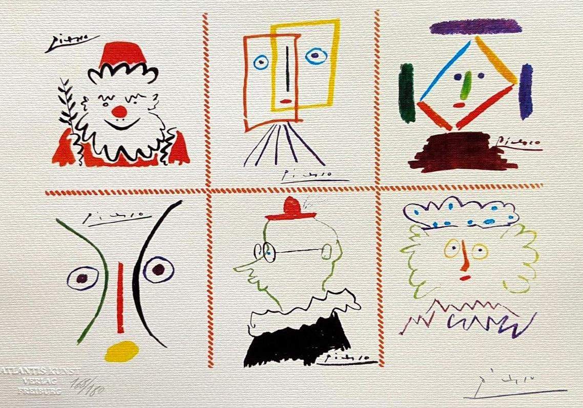 Pablo Picasso Coa Lithograph Signed Numbered