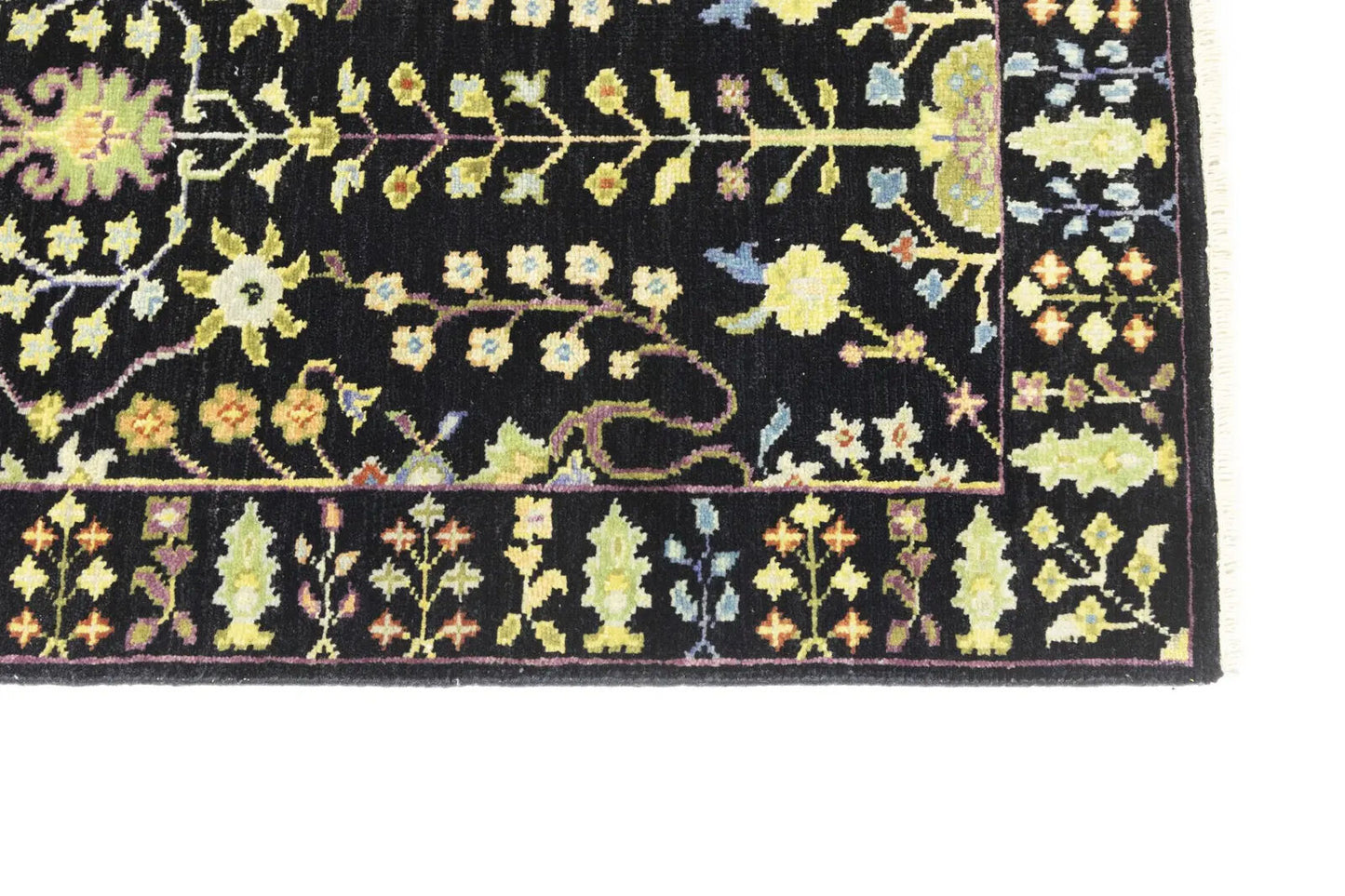2'5X8 ft Black Tree of Life Chobi Oriental Runner