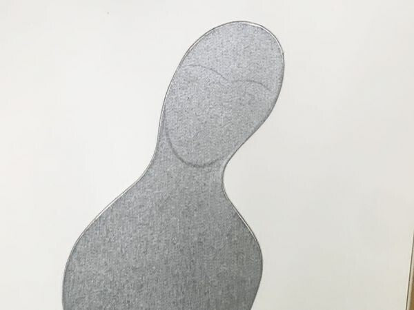 Jean Arp Silk Screen Print Femme Collage Limited To 150 Cardboard 1970