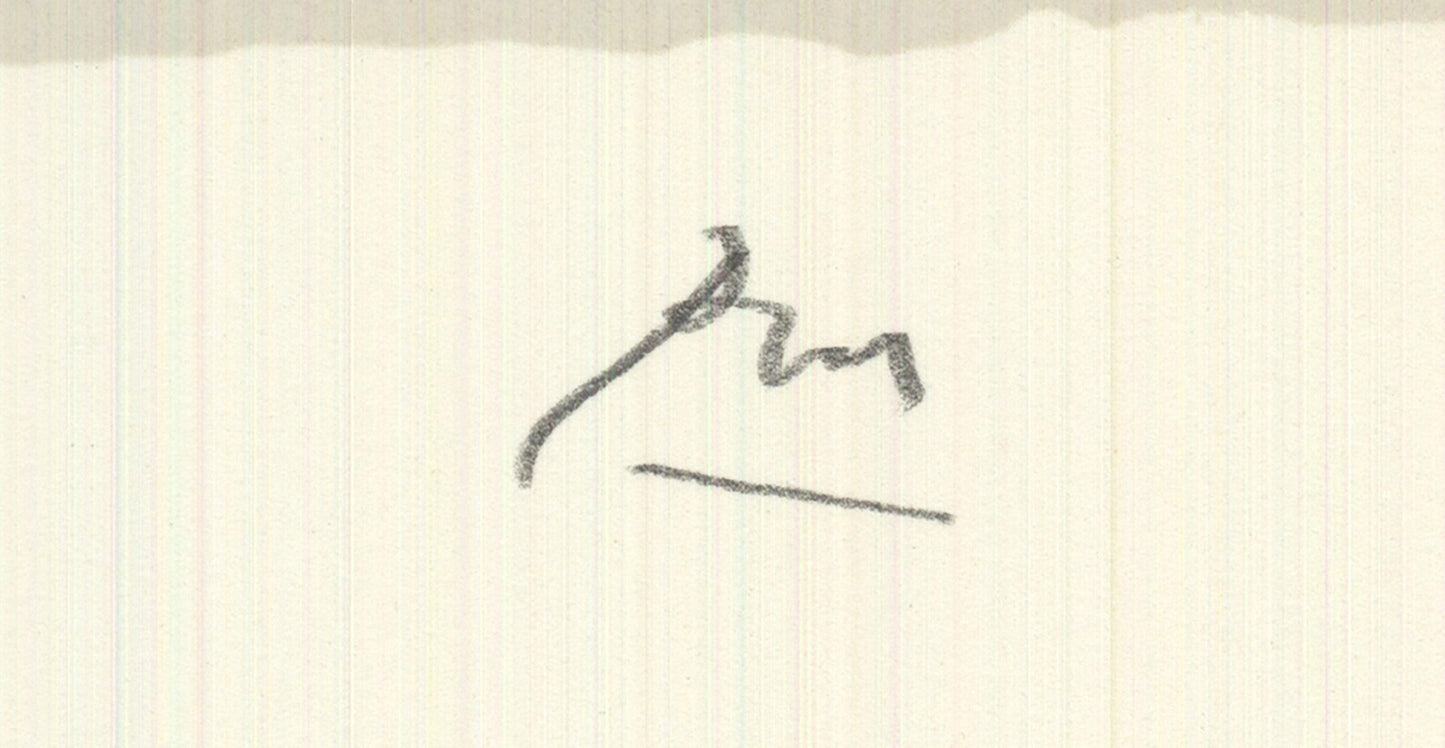 Robert Motherwell Mostly Mozart Festival Signed " Serigraph Con