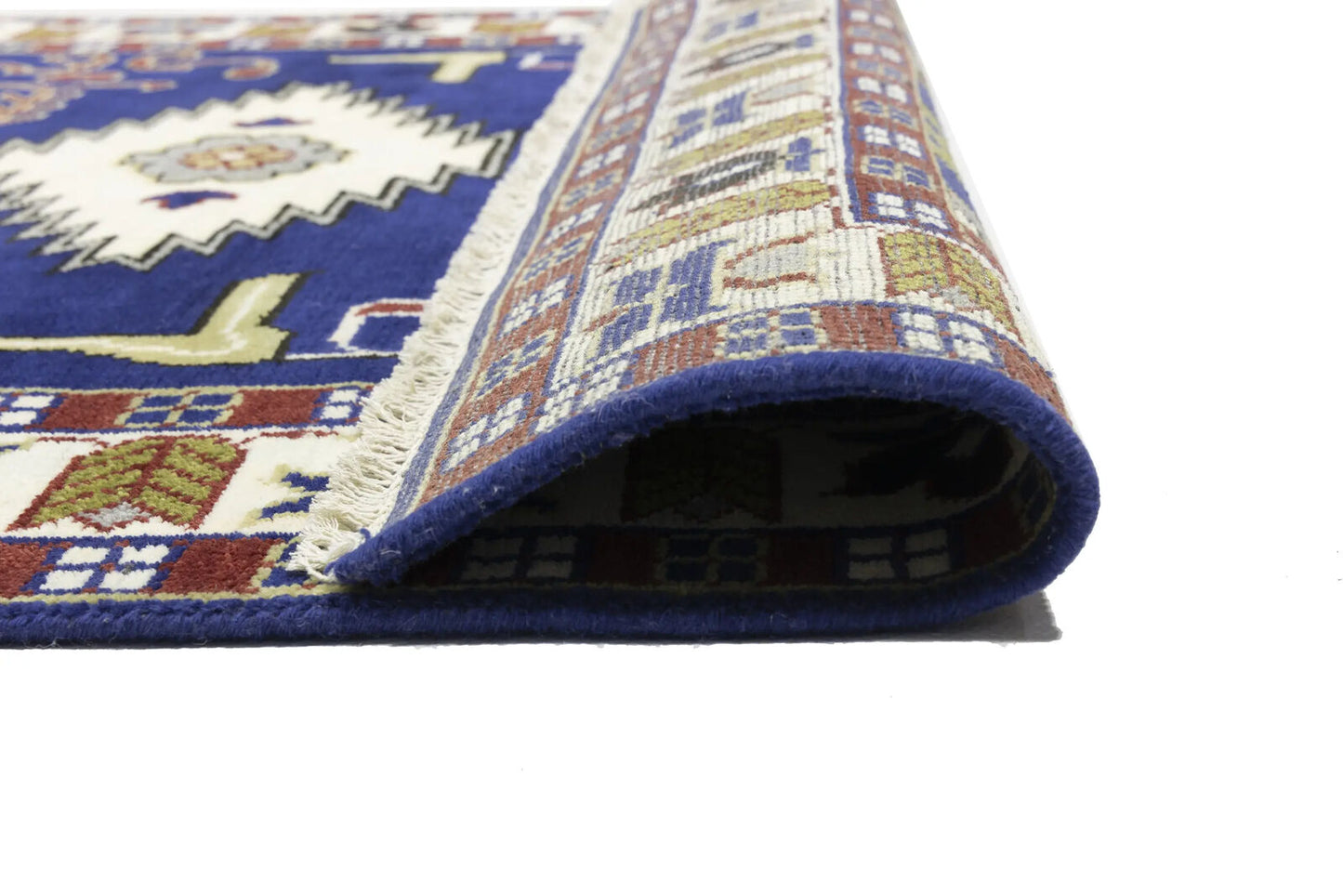 Kazak Oriental Rug Geometric Design Carpet Home