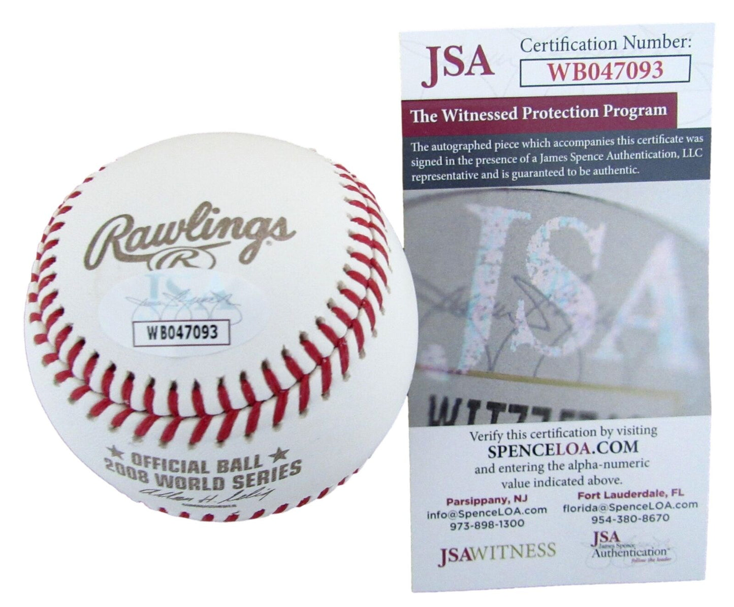 Carlos Ruiz/Brad Lidge Phillies Signed 2008 World