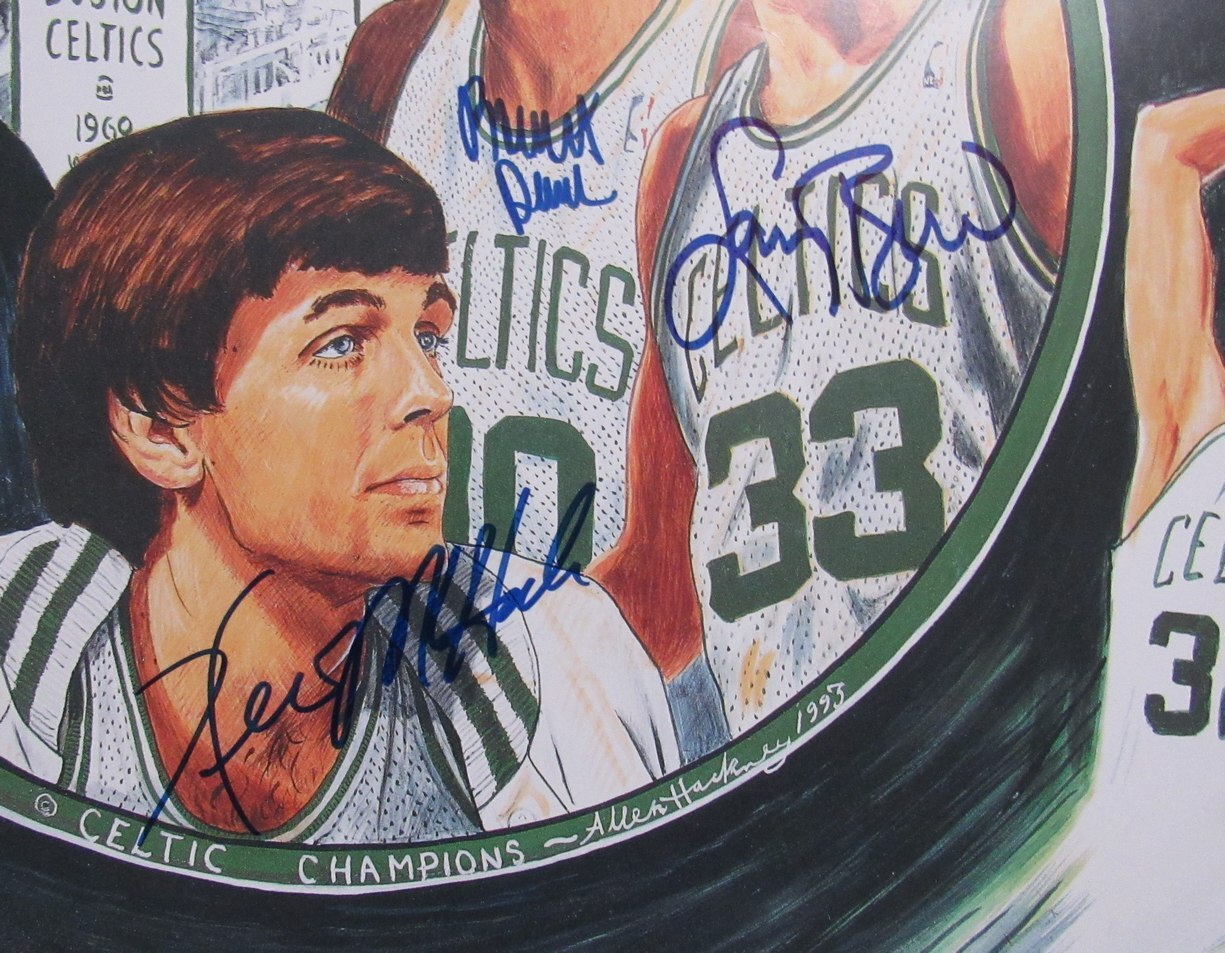 Bird/Mchale/Parish/Auerbach Multi-Signed 24X20