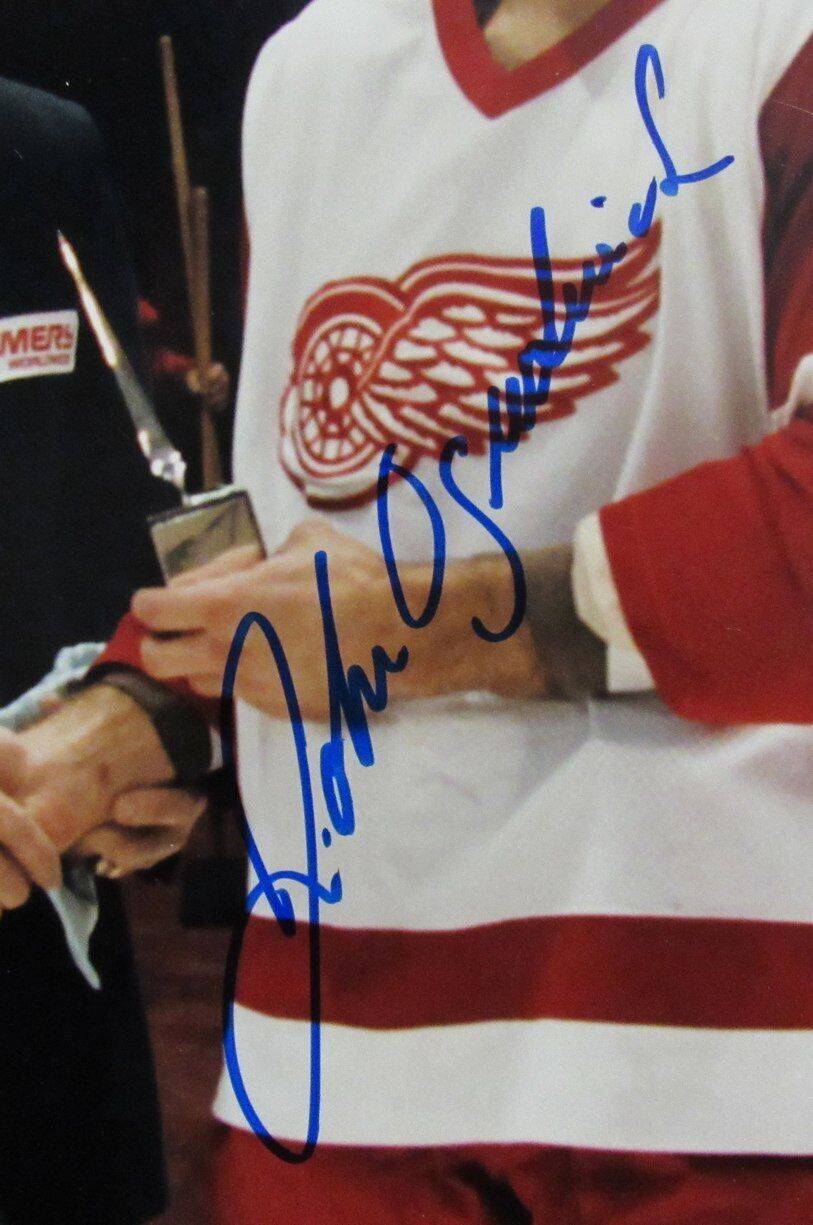 Gordie Howe/John Ogrodnick Signed 8X12 Photo