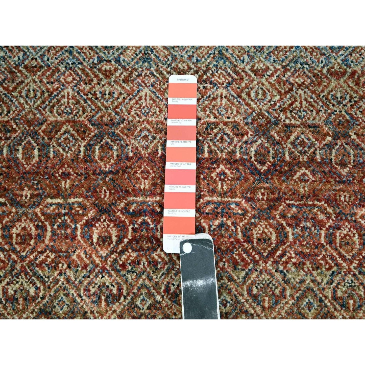 2'7"X10' Clay Red Hand Knotted Kohinoor Herat Design Soft Wool Runner Rug