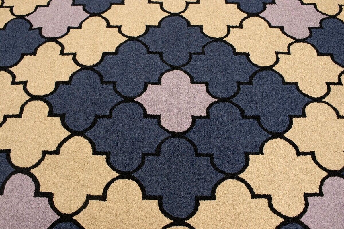 5X8 Ft Multicolored Hand-Tufted Rug Contemporary