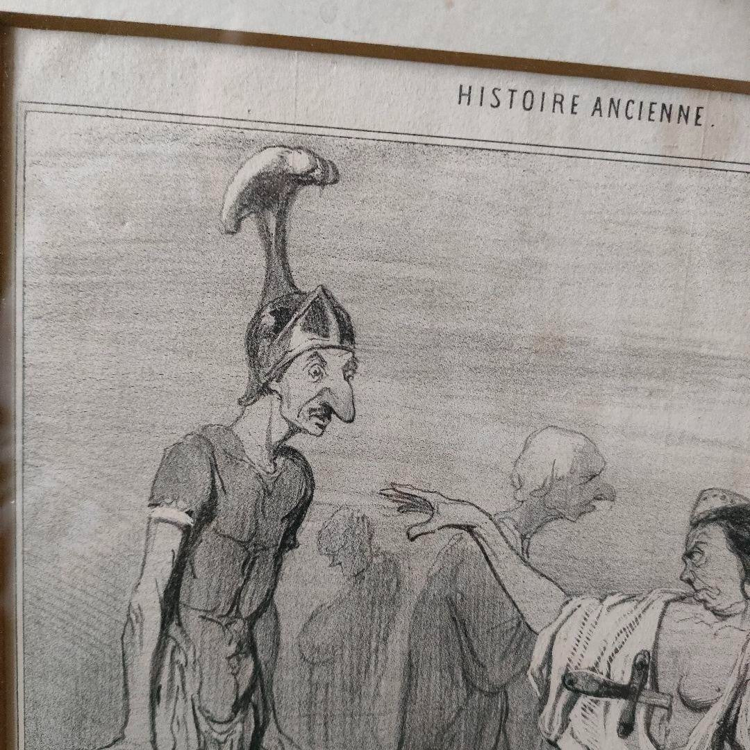 Honore Daumier Lithograph 1842 Ne Aux Enfers Le