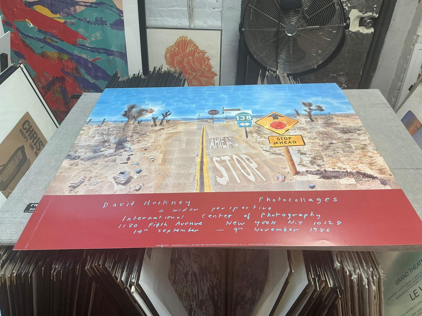 David Hockney Pearblossom Highway " Poster Pop Art Multicolor