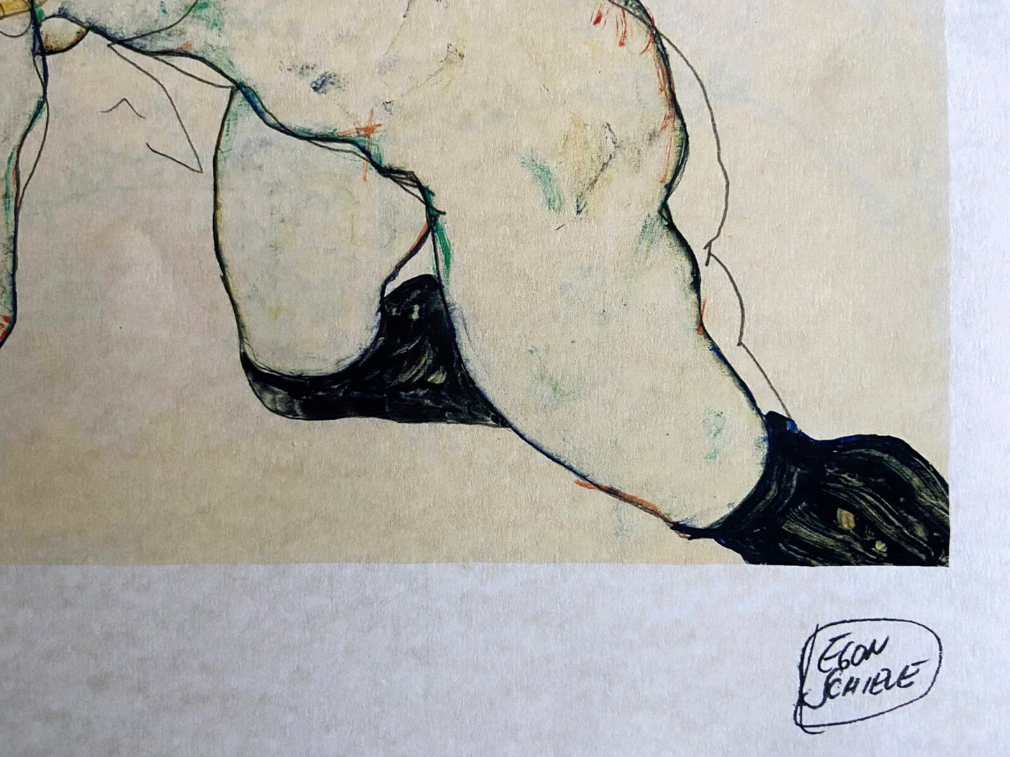 Egon Schiele Lithograph Signed Coa Numbered
