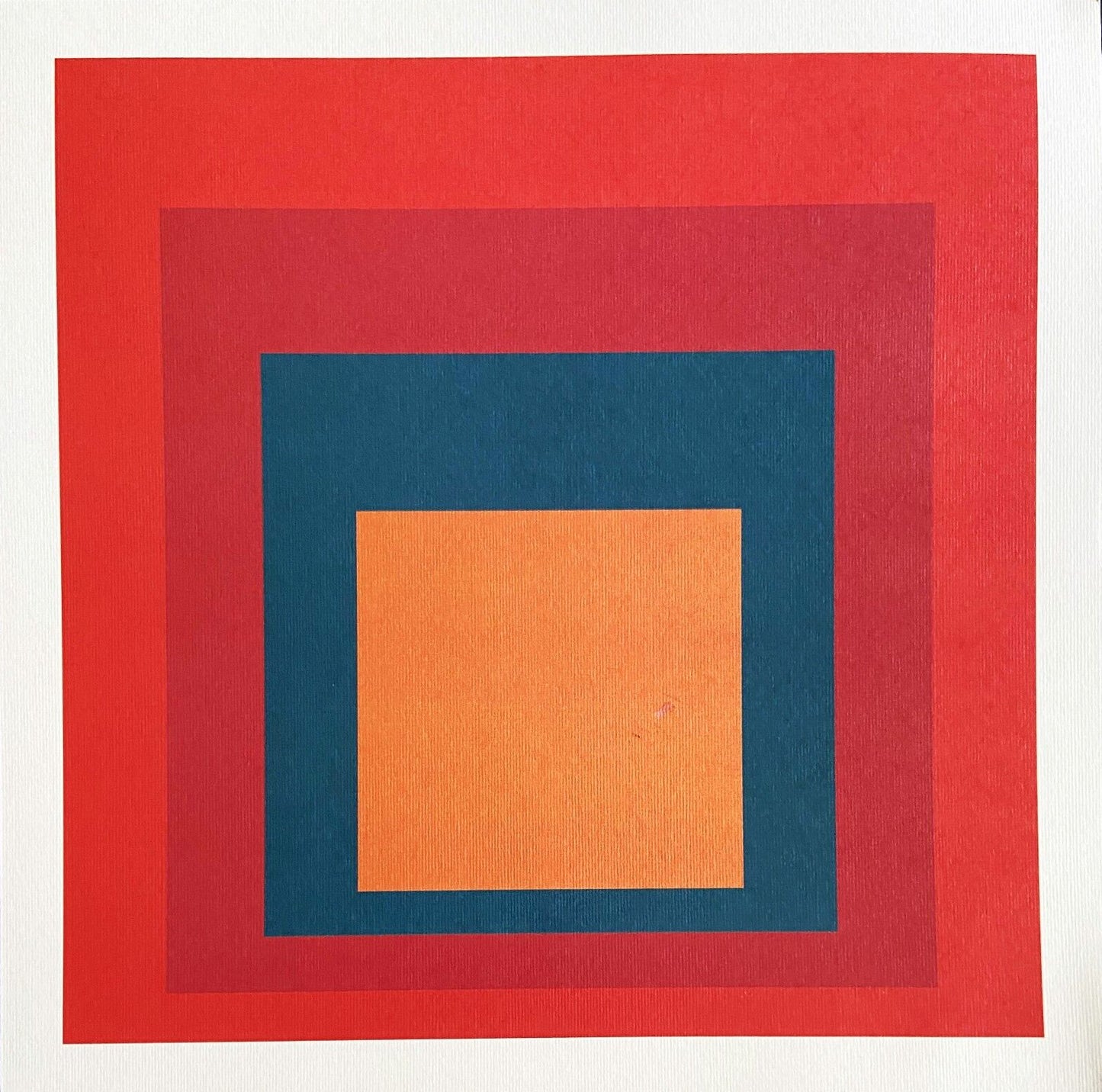 Josef Albers Lithograph Guggenheim Museum Coa